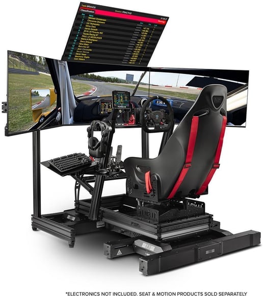 Next Level Racing F-GT Elite Aluminium Simulator Cockpit - Front and Side Mount Edition