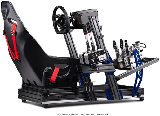 Next Level Racing F-GT Elite Formula and GT Aluminium Profile Simulator Cockpit iRacing Edition