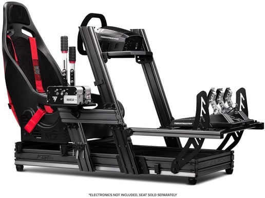 Next Level Racing F-GT Elite Formula & GT Aluminium Profile Simulator Cockpit - Wheel Plate Edition