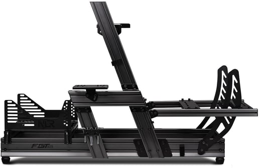 Next Level Racing F-GT Elite Formula & GT Aluminium Profile Simulator Cockpit - Wheel Plate Edition