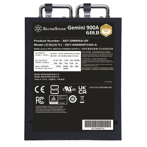 900W Silverstone Gemini 900A Gold PSU