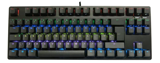 iKBC F87 TKL RGB Mechanical Keyboard with Cherry MX Brown switches (UK Layout)