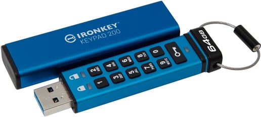 64GB Kingston IronKey Keypad 200 USB 3.0 Flash Drive