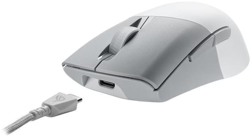 ASUS ROG Keris Wireless Aimpoint Gaming Mouse - White