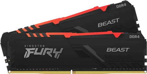 Kingston FURY Beast RGB 32GB (2x16GB) 3600MHz DDR4 Memory Kit