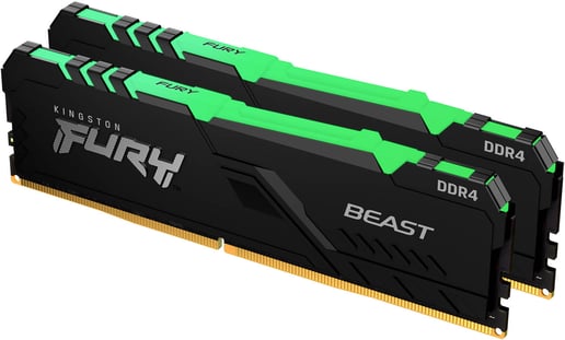 Kingston FURY Beast RGB 32GB (2x16GB) 3600MHz DDR4 Memory Kit