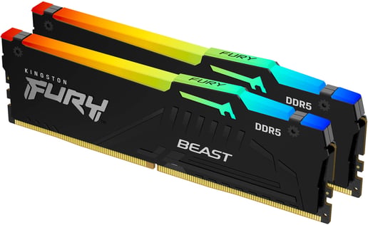 Kingston FURY Beast RGB 64GB (2x32GB) 6000MT/s DDR5 Memory Kit