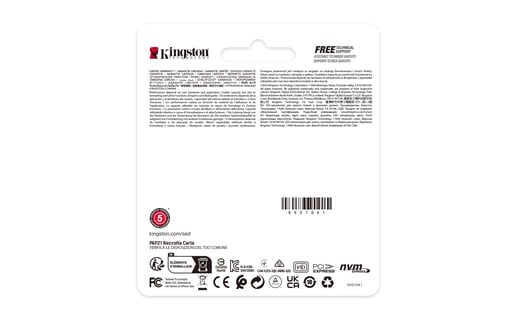 500GB Kingston NV3 M.2 2230 PCI Express 4.0 x4 NVMe Solid State Drive