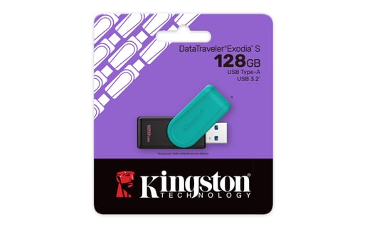128GB Kingston DataTraveler Exodia S USB 3.0 Flash Drive