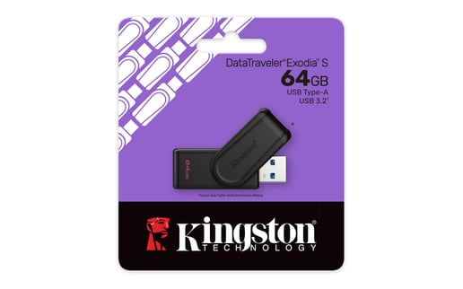 64GB Kingston DataTraveler Exodia S USB 3.0 Flash Drive
