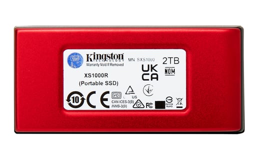 2TB Kingston XS1000 Mobile External Solid State Drive - USB 3.2 Gen 2