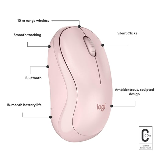 M240 Silent Bluetooth Mouse - Rose