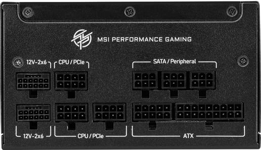 850W MSI MPG A850GS PCIE5 Modular 80 Plus Gold PSU