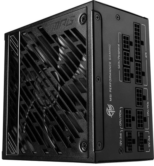 850W MSI MPG A850GS PCIE5 Modular 80 Plus Gold PSU