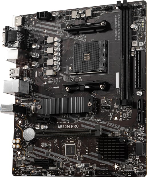 MSI A520M PRO mATX Motherboard for AMD AM4 CPUs