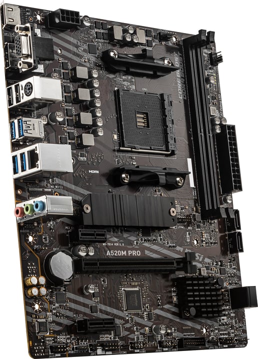 MSI A520M PRO mATX Motherboard for AMD AM4 CPUs