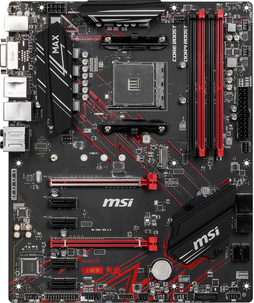 MSI B450 GAMING PLUS MAX ATX Motherboard for AMD AM4 CPUs