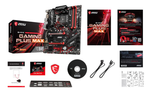 MSI B450 GAMING PLUS MAX ATX Motherboard for AMD AM4 CPUs