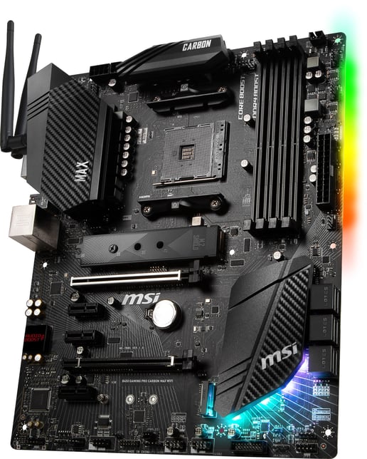 MSI B450 GAMING PRO CARBON MAX WIFI ATX Motherboard for AMD AM4