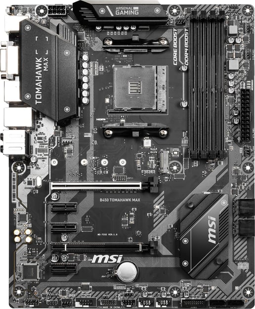 MSI B450 TOMAHAWK MAX ATX Motherboard for AMD AM4 CPUs