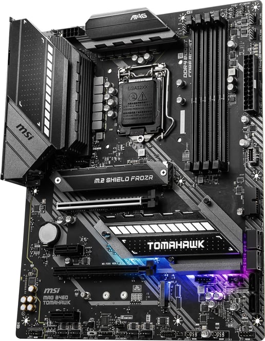 MSI MAG B460 TOMAHAWK ATX Motherboard for Intel LGA1200 CPUs