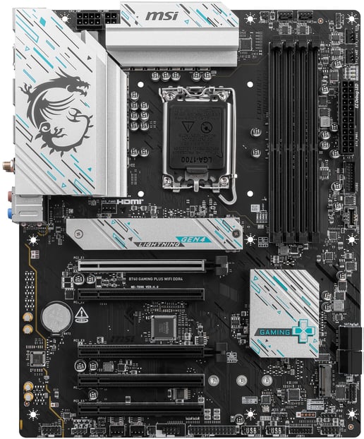MSI B760 GAMING PLUS WIFI DDR4 ATX Motherboard for Intel Socket 1700 CPUs