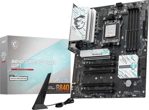 MSI B840 GAMING PLUS WIFI ATX Motherboard for AMD AM5 CPUs