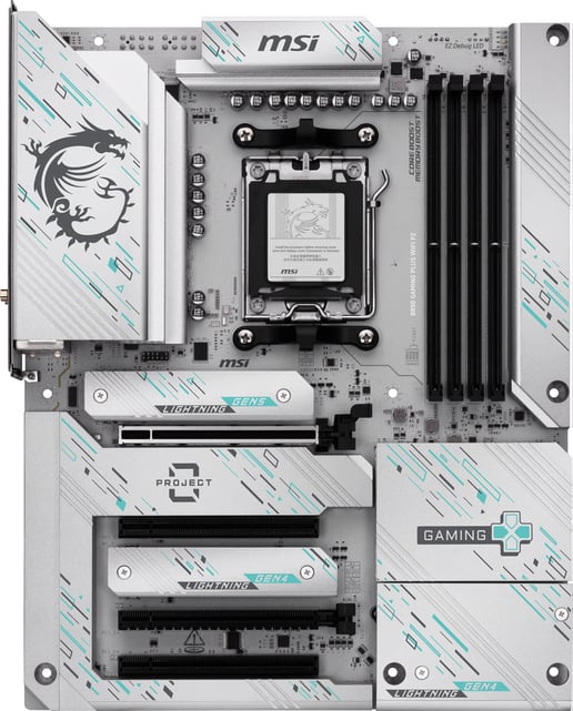 MSI B850 GAMING PLUS WIFI PZ ATX Motherboard for AMD AM5 CPUs