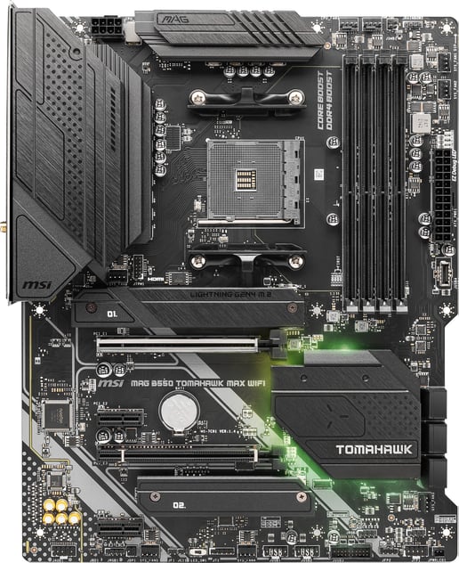 MSI MAG B550 TOMAHAWK MAX WIFI ATX Motherboard for AMD AM4 CPUs