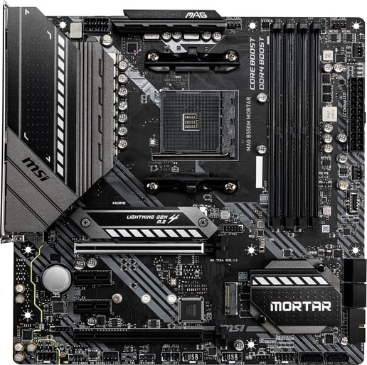 MSI MAG B550M MORTAR mATX Motherboard for AMD AM4 CPUs