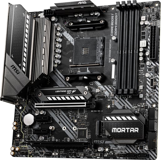 MSI MAG B550M MORTAR mATX Motherboard for AMD AM4 CPUs
