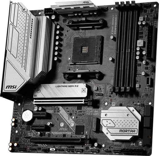 MSI MAG B550M MORTAR MAX WIFI mATX Motherboard for AMD AM4 CPUs