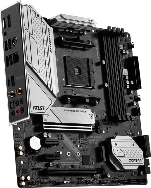 MSI MAG B550M MORTAR MAX WIFI mATX Motherboard for AMD AM4 CPUs