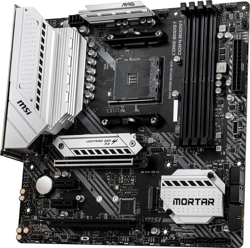 MSI MAG B550M MORTAR WIFI mATX Motherboard for AMD AM4 CPUs