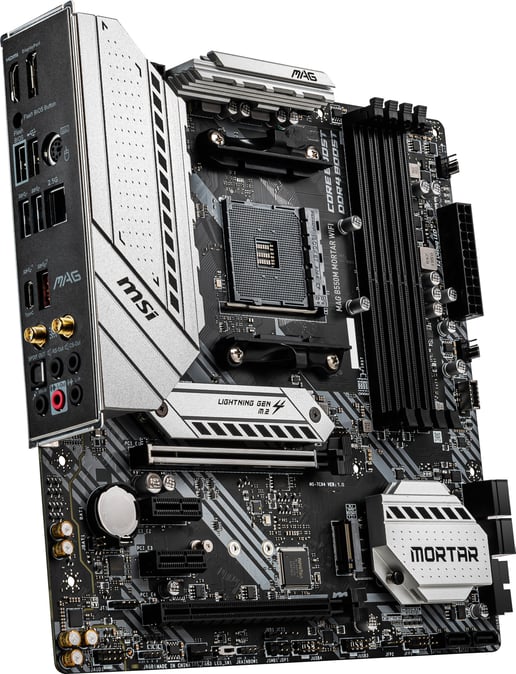 MSI MAG B550M MORTAR WIFI mATX Motherboard for AMD AM4 CPUs