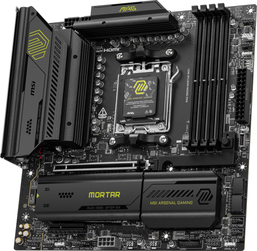 MSI MAG B850M MORTAR WIFI mATX Motherboard for AMD AM5 CPUs