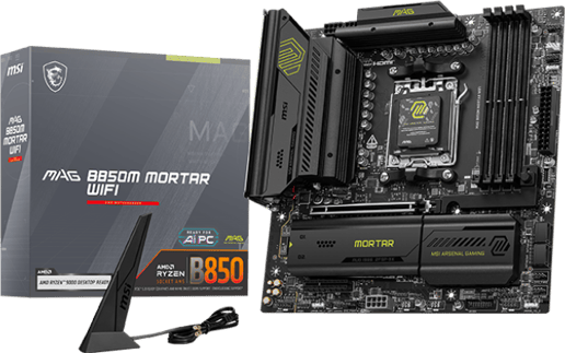 MSI MAG B850M MORTAR WIFI mATX Motherboard for AMD AM5 CPUs