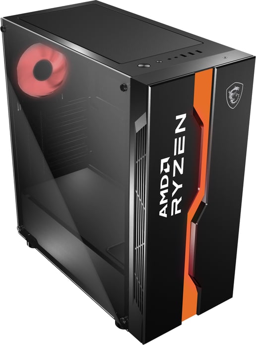 MSI MAG VAMPIRIC 011C Mid Tower Gaming Case - Black USB 3.0