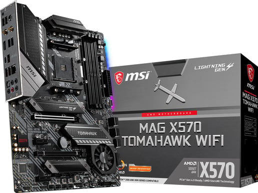 MSI MAG X570 TOMAHAWK WIFI ATX Motherboard for AMD AM4 CPUs