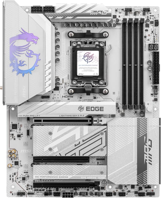 MSI MPG B850 EDGE TI WIFI AMD Socket AM5 ATX Motherboard