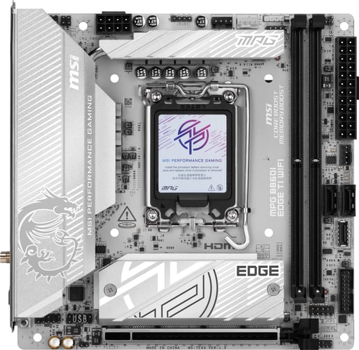 MSI MPG B860I EDGE TI WIFI ITX Motherboard for Intel LGA1851 CPUs