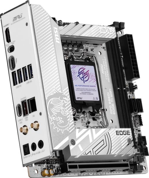 MSI MPG B860I EDGE TI WIFI ITX Motherboard for Intel LGA1851 CPUs