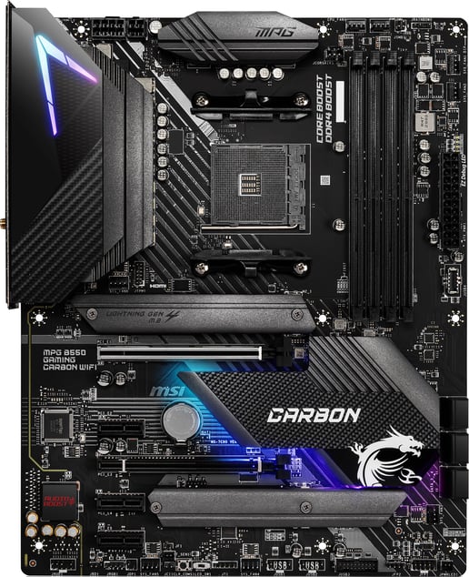 MSI MPG B550 GAMING CARBON WIFI ATX Motherboard for AMD AM4 CPUs