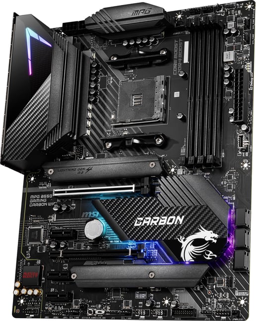 MSI MPG B550 GAMING CARBON WIFI ATX Motherboard for AMD AM4 CPUs