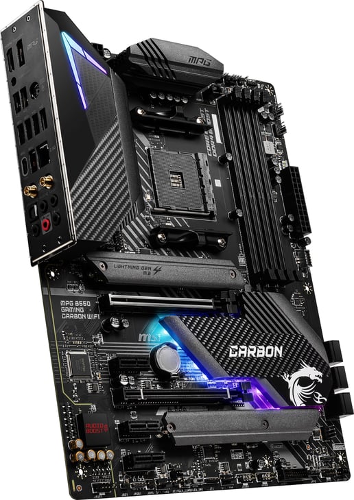 MSI MPG B550 GAMING CARBON WIFI ATX Motherboard for AMD AM4 CPUs