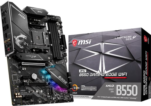 MSI MPG B550 GAMING EDGE WIFI ATX Motherboard for AMD AM4 CPUs