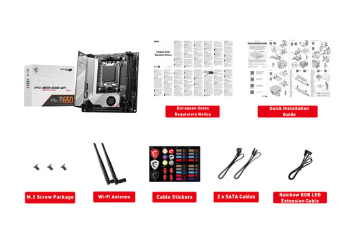 MSI MPG B650I EDGE WIFI ITX Motherboard for AMD AM5 CPUs