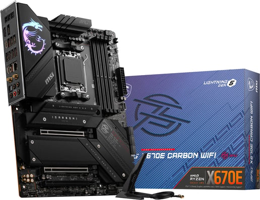 MSI MPG X670E CARBON WIFI ATX Motherboard for AMD AM5 CPUs
