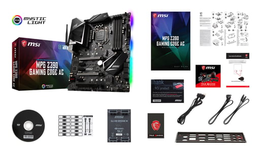 MSI MPG Z390 GAMING EDGE AC ATX Motherboard for Intel LGA1151 CPUs