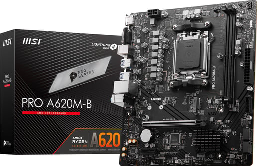 MSI PRO A620M-B mATX Motherboard for AMD AM5 CPUs